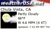 Click for Forecast for Chula Vista, California from weatherUSA.net
